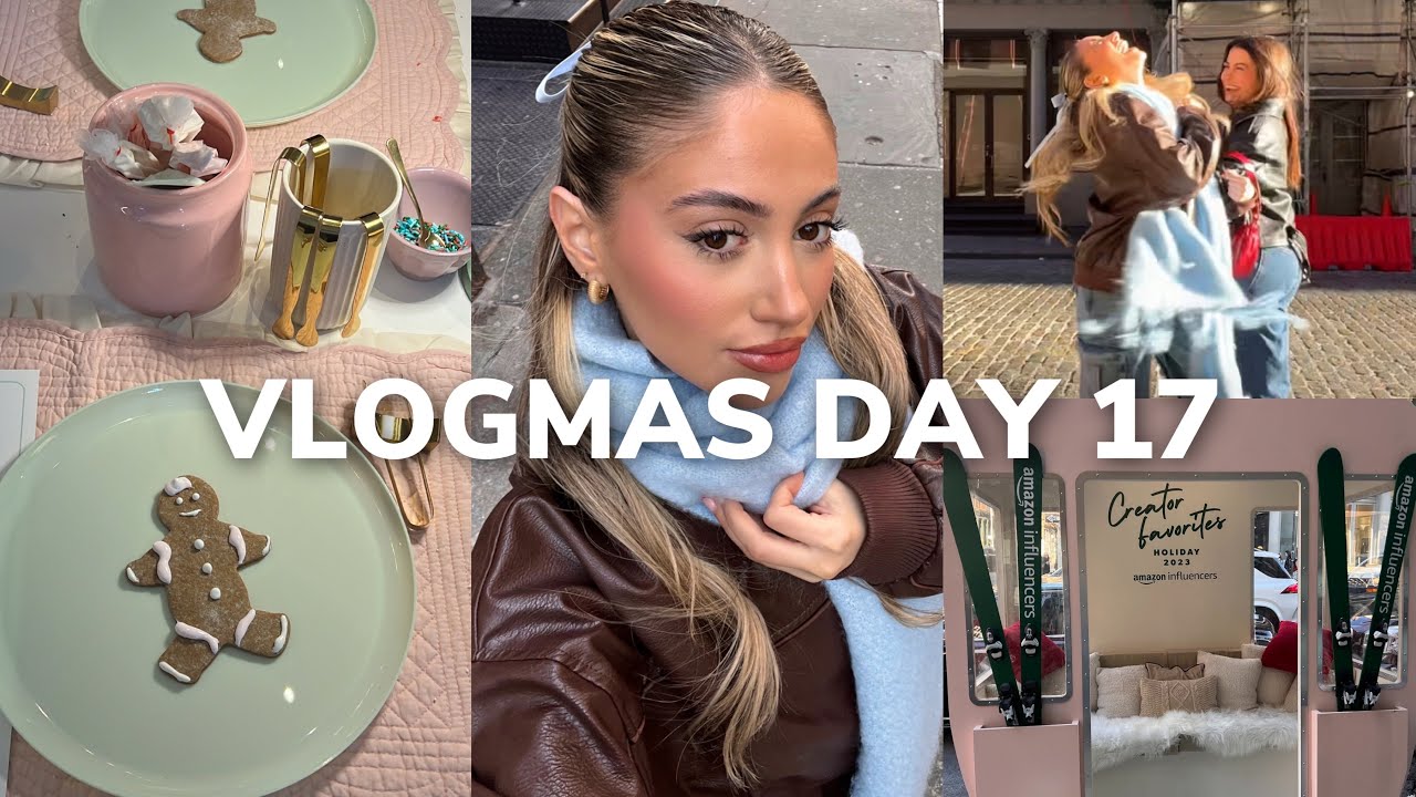 VLOGMAS ДЕНЬ 17: украшаем имбирные пряники, тусуемся с Амандой в Сохо и создаём тик-токи, лол