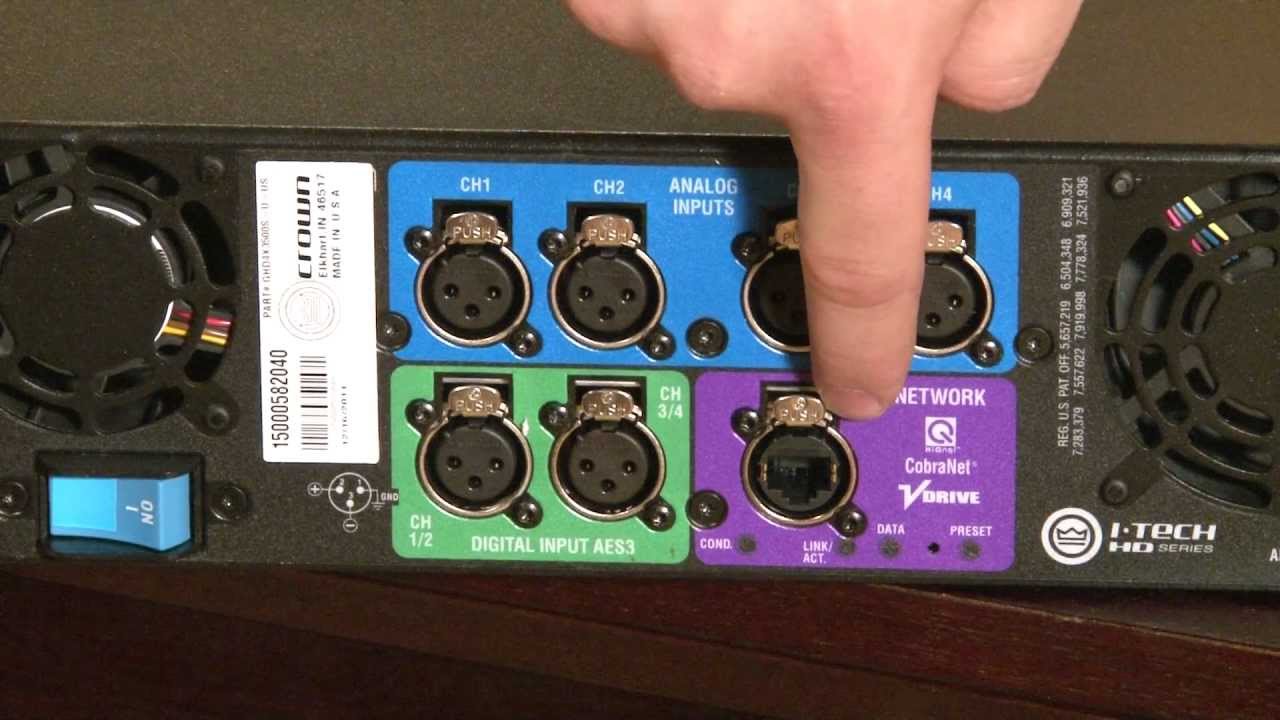 Crown I-Tech 4X3500HD Amplifier Introduction