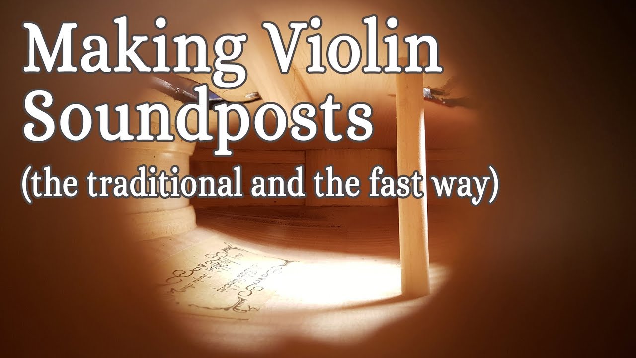 Making Violin Soundposts (the traditional and the fast way)