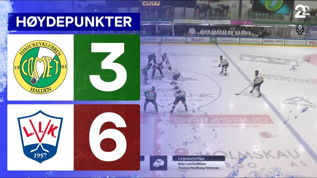 Comet Halden 3 - 6 Lillehammer - Høydepunkter