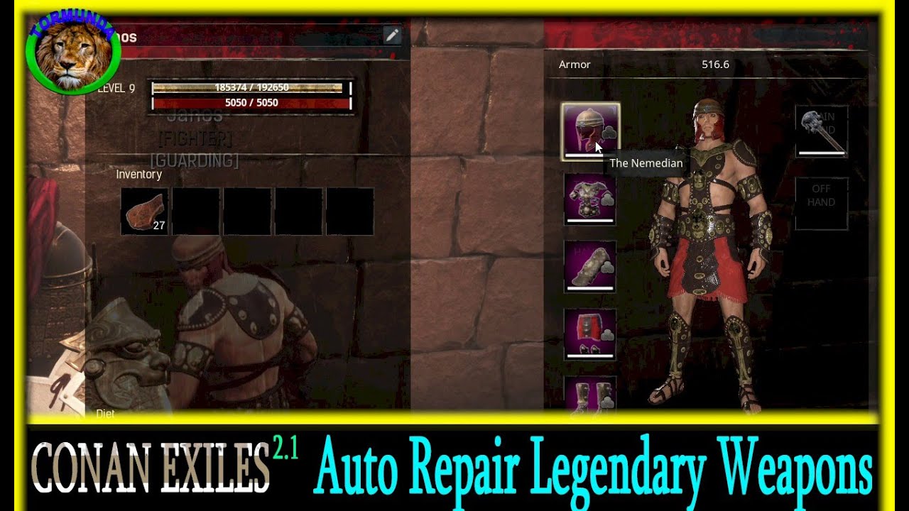 Conan Exiles: Auto Repair Legendary Weapons