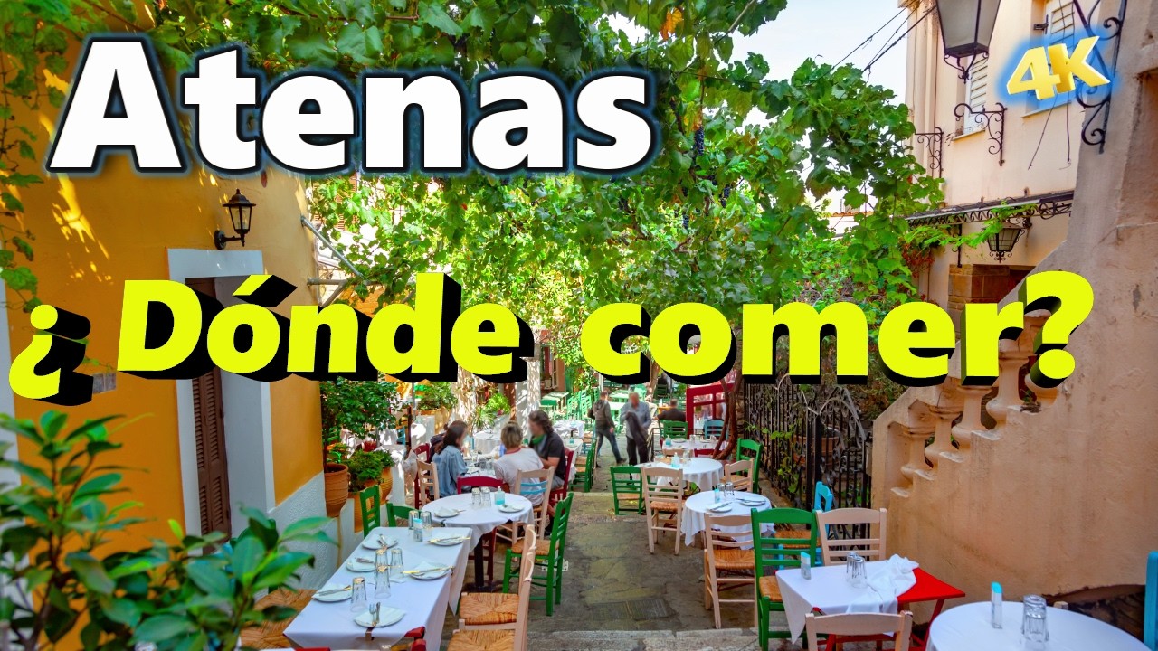 ATENAS🌮qué y donde COMER barato🥓 restaurantes y platos típicos