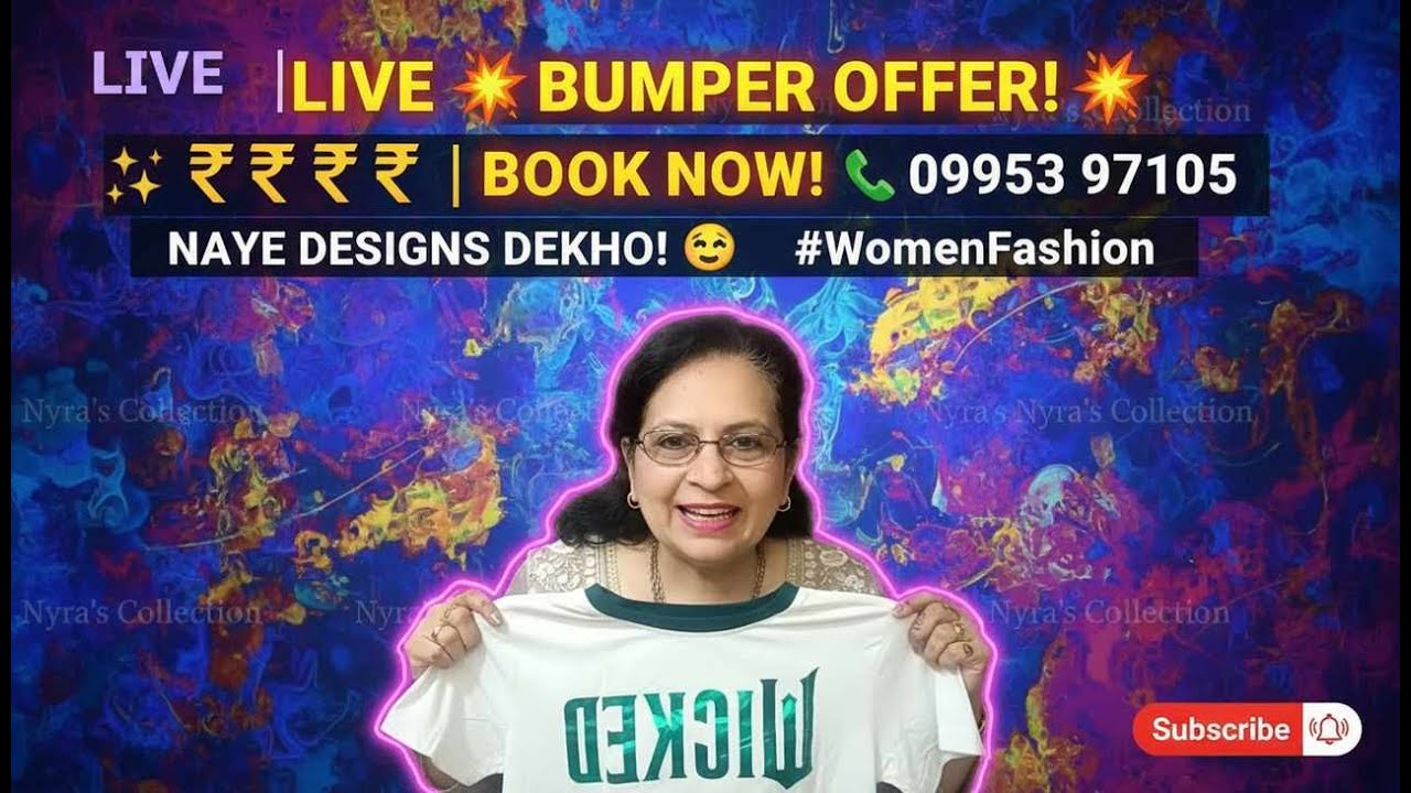 title : Live | Best Prices | Book Now 📞 099539 97105 #WomenFashion Stream of Nyra's collection