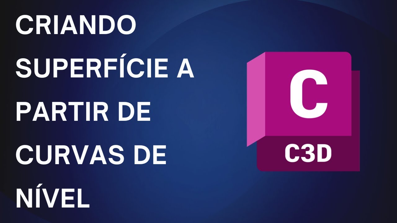 5.2. Criação de superfície a partir de curvas de nível - civil 3d