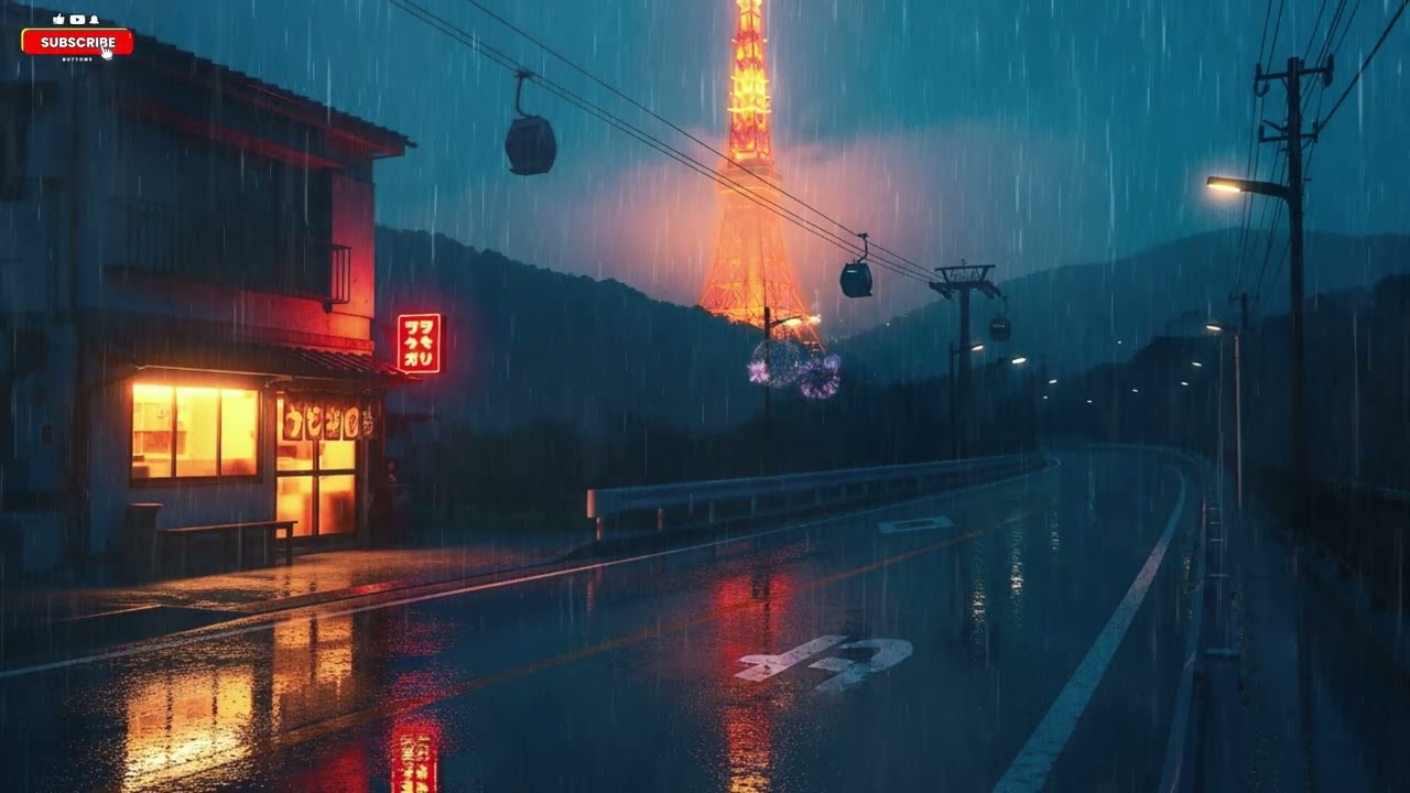 Tokyo Retro Rain Lofi 🌧️ 90s Lofi Hip Hop for Deep Sleep & Relaxation
