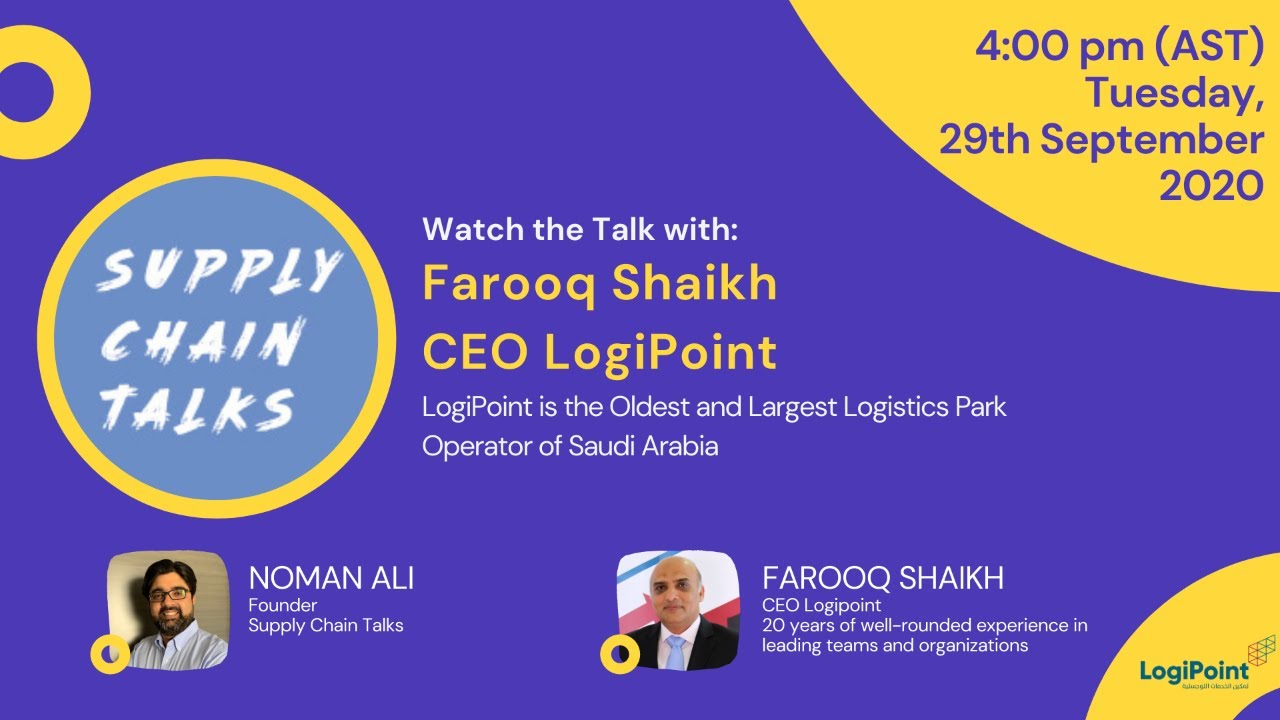 Talk with Farooq Shaikh, CEO - LogiPoint | LIVE Webinar | Supply Chain Talks