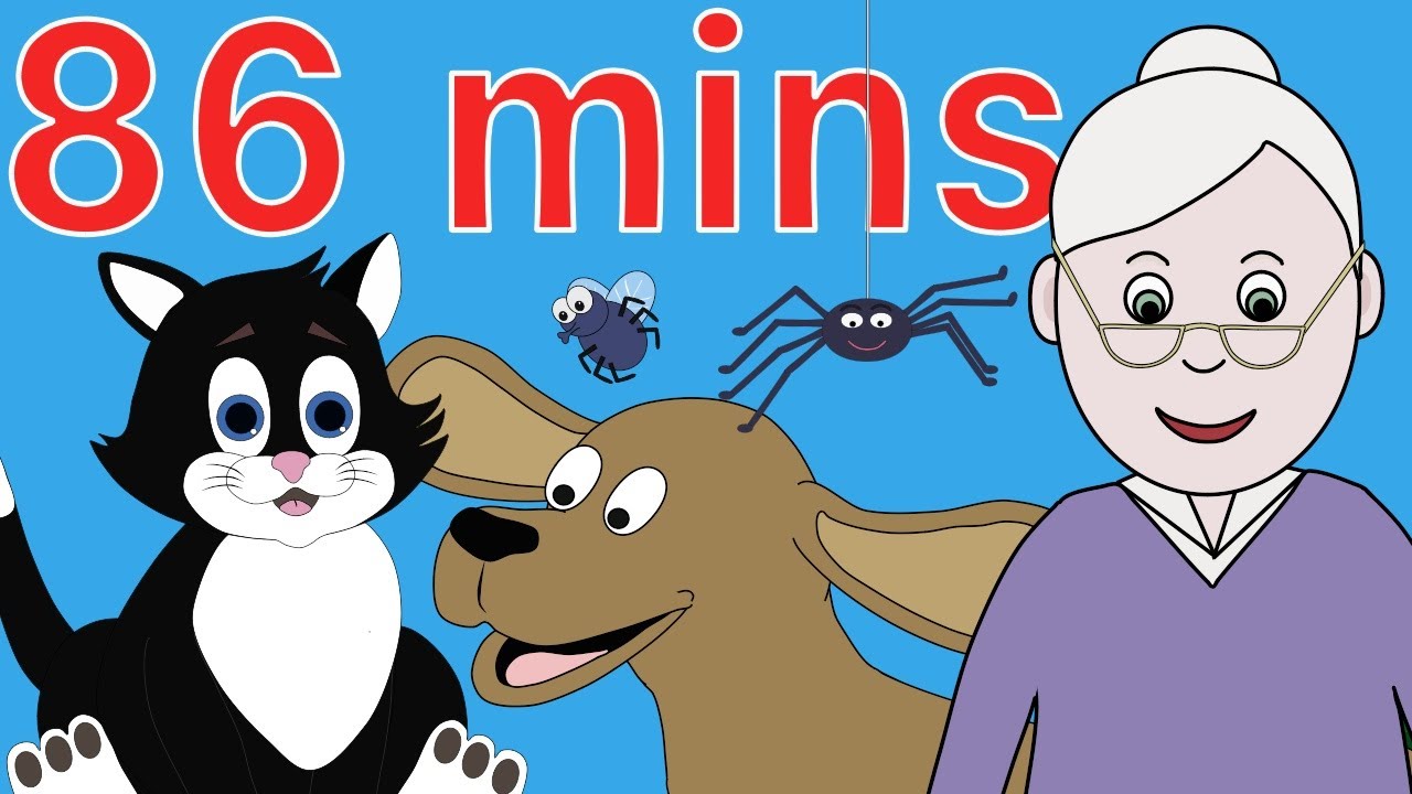 There Was An Old Lady Who Swallowed A Fly! And lots more Nursery Rhymes! 86 minutes!