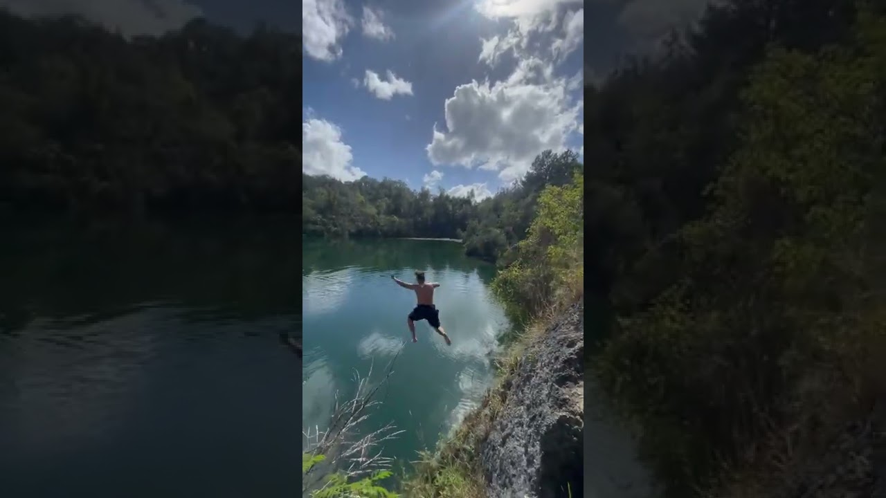 100ft cliff jump