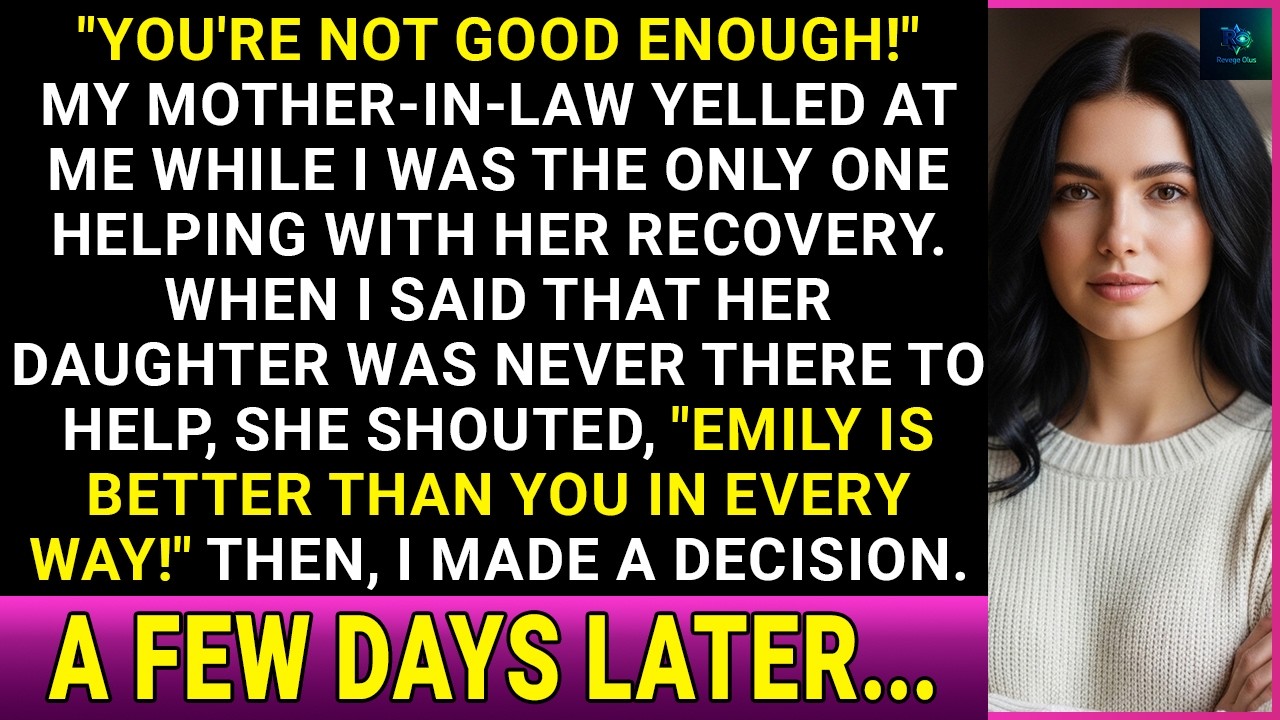 I Did Everything For My MIL, But She Only Praised My SIL. Until I Made Her See My Value...
