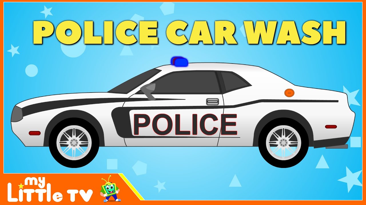 Police Car Wash | Police Chase | Videos for Children | My Little TV