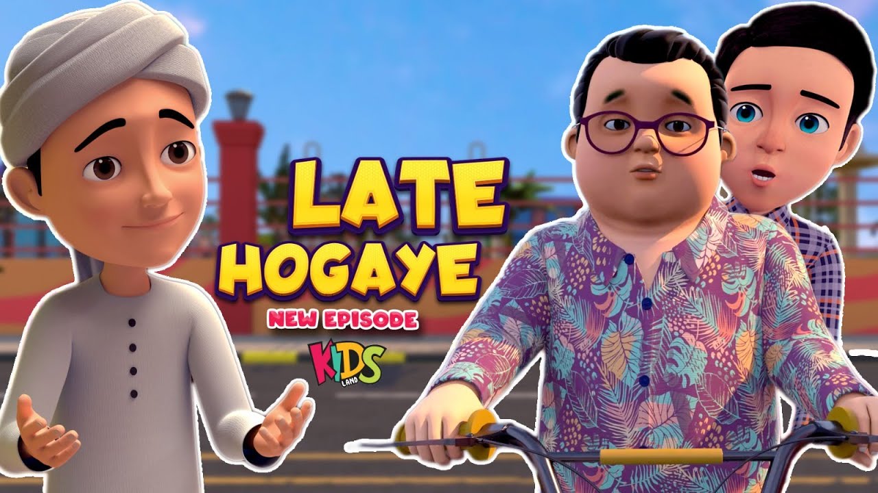 Babloo Aur Faizan Late Hogaye |  New Ghulam Rasool Episode | 3D Animation Cartoon | Kids Land