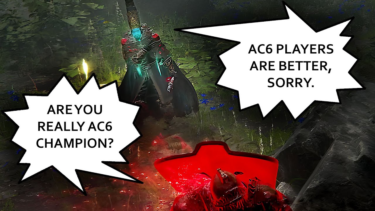 I got beaten by an Armored Core 6 Tournament champion in Elden Ring