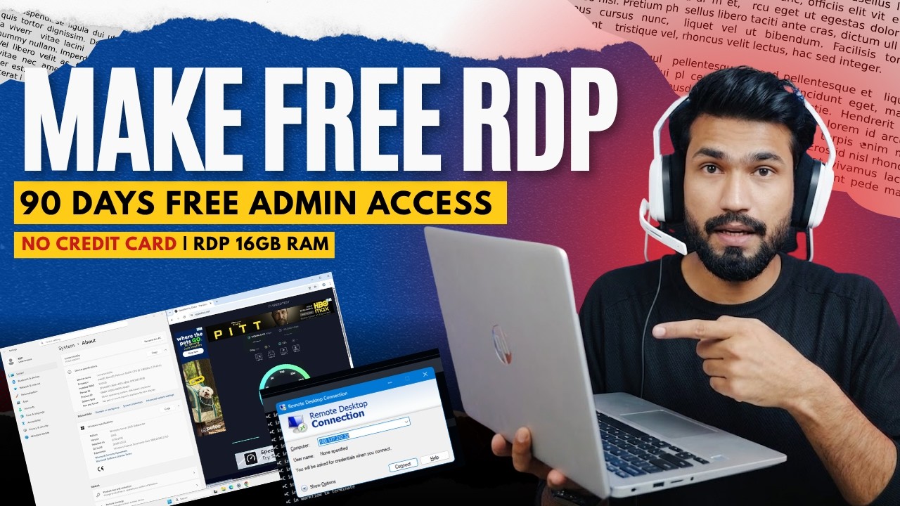 How to Create RDP for Free 3 Months | Full Admin Access (Step-by-Step)