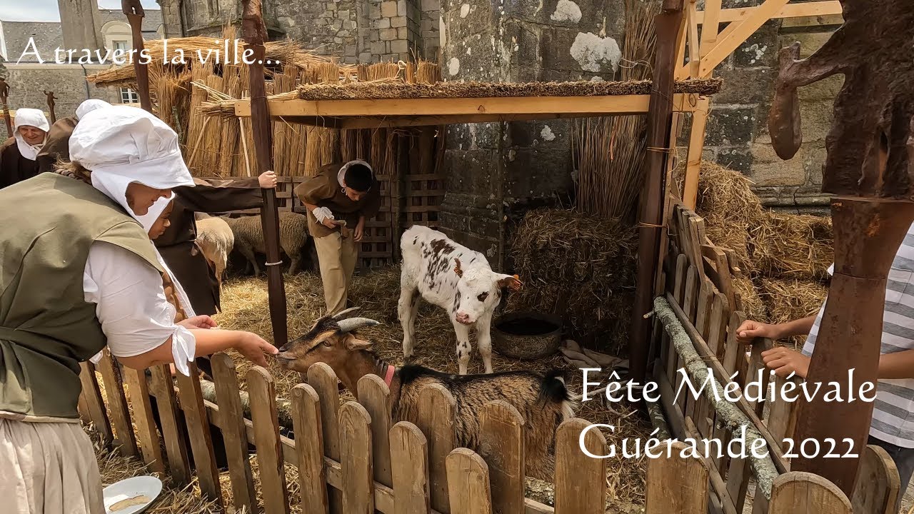 A travers la ville - Fête Médiévale Guérande 2022 [4K 50FPS] #bretagne #Guerande #medievale