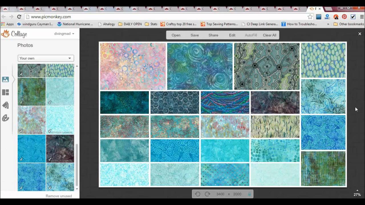 How to mix and match fabric online to make a bundle