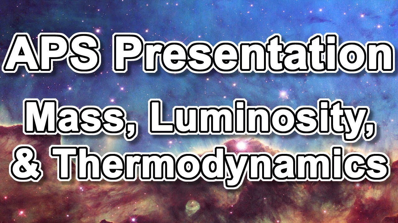 Presentation at Ohio APS - Mass Luminosity