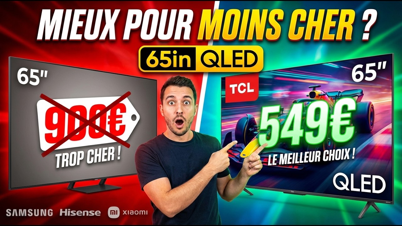TOP 5 TV 65 POUCES (QLED & Mini-LED) : Ne te fais pas arnaquer ! (2026)