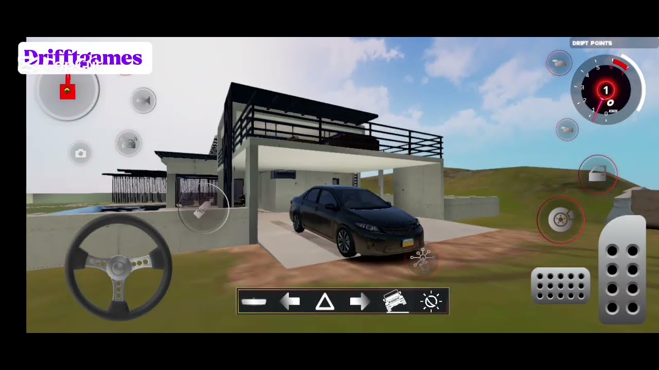 Real drift car driving