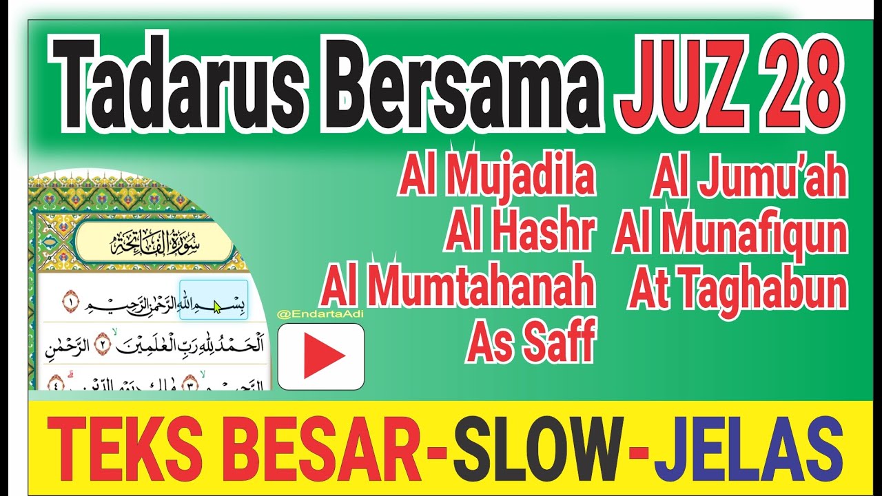[LIVE] Tadarus Bareng Ramadan Juz 28 Kecepatan Slow - Fokus Tajwid & Kelancaran