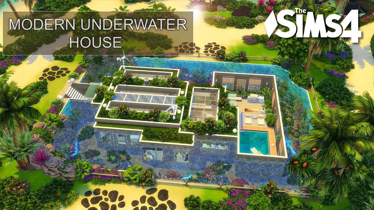 Modern Underwater House | No CC | Artworks | Stop Motion | Sims 4 Video
