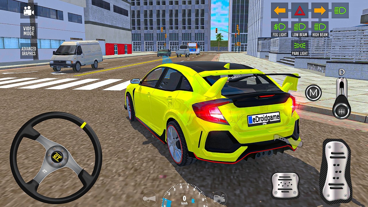 Extreme Car Traffic Driving 2026: Mega Traffic Realistic Civic driving & parking - android gameplay