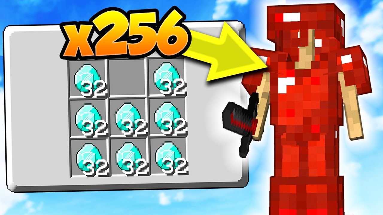 INSANE x256 DIAMOND GOD SET! | Minecraft MONEY WARS