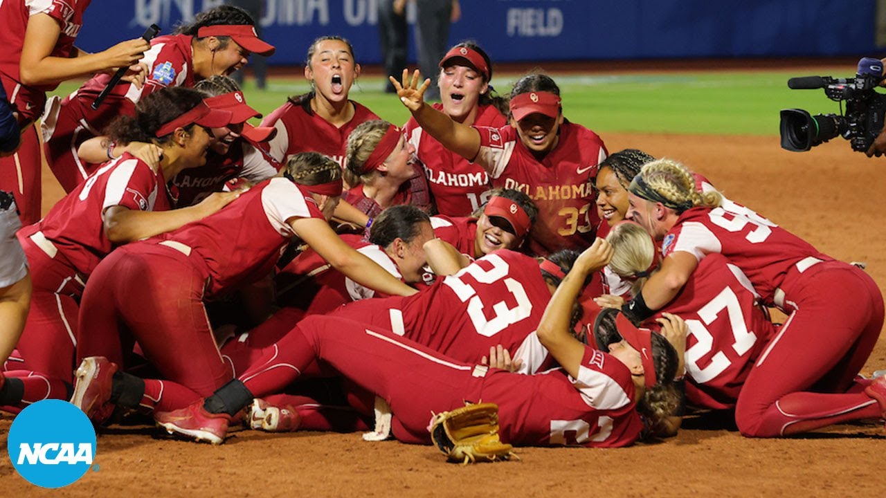 Oklahoma softball wins second straight WCWS title | Final out