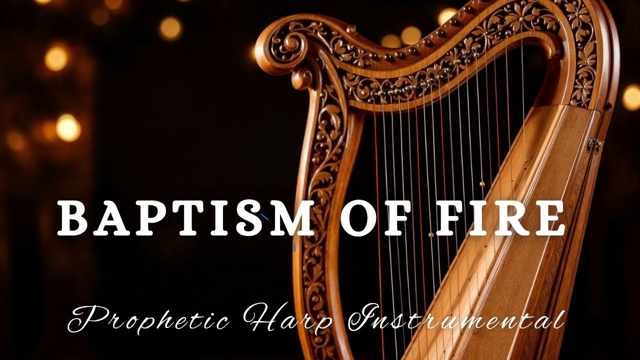 Prophetic Warfare Harp Instrumental/BAPTISM OF FIRE 🔥/Background Prayer Music