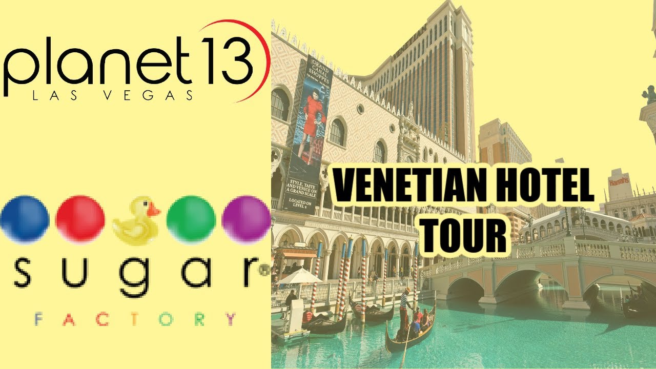 Las Vegas Venetian Hotel Tour | Sugar Factory Review | Planet 13  Weed Dispensary | Weekend Vlog