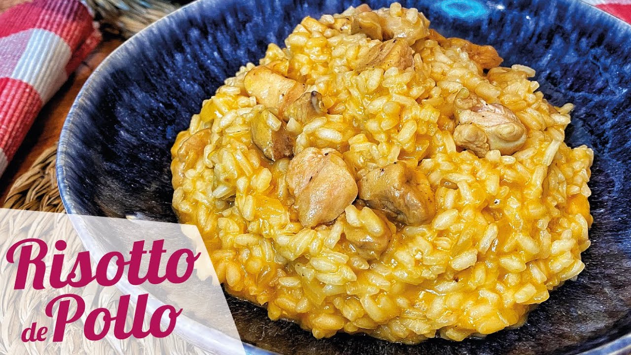 RISOTTO DE POLLO CREMOSO 🍗🍚 Receta fácil de arroz con pollo