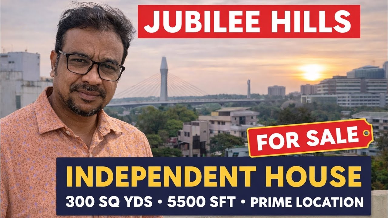 Independent House for Sale in Jubilee Hills | 300 Sq Yds | 5500 Sft | Prime Location
