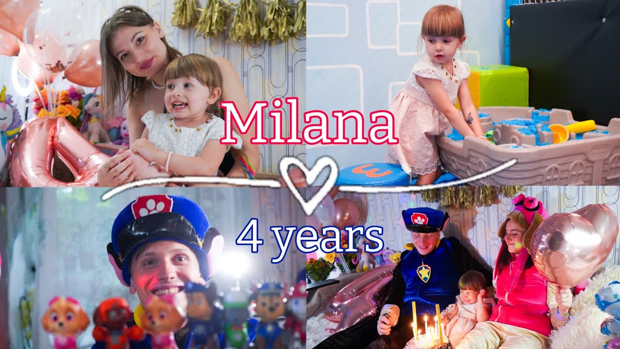 МИЛАНКЕ 4 ГОДА! Веселый день рождения с Щенячьим Патрулем 🎉🐾