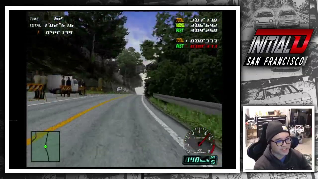 Initial D Arcade Stage Ver.3 —Time Attack BAKA FC3S Akina DH Dry 3'06