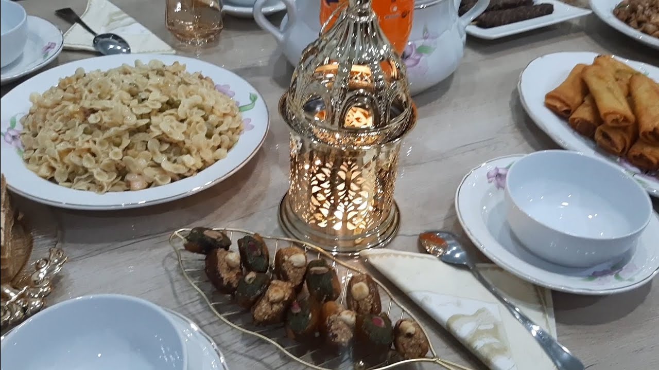 طاولتي يوم 9 من شهر سيدنا رمضان 🌙🌃