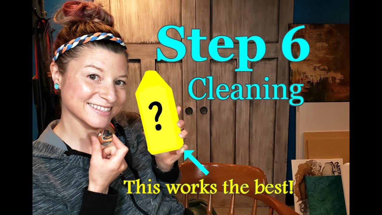 Cleaning glue off of your glass cabachons. STEP 6 in creating acrylic pouring jewelry.