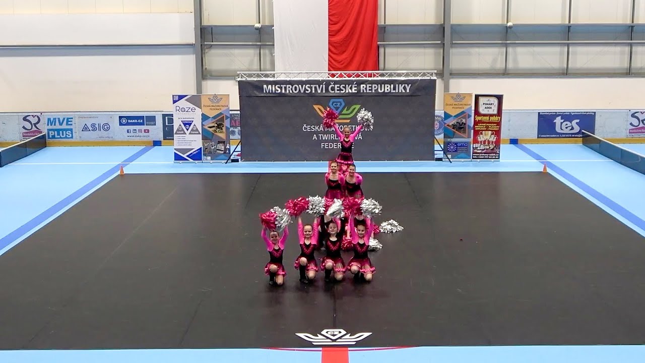 MČR ČMTF 2023 Č&aacute;slav / Kadetky Pom-Pom Show / Miniapolenky Bru&scaron;perk