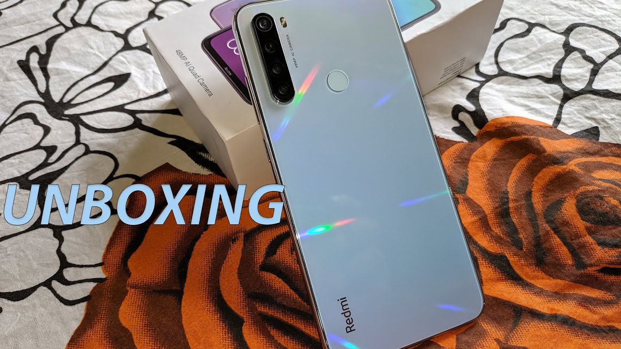 Redmi Note 8 Moonlight White Unboxing