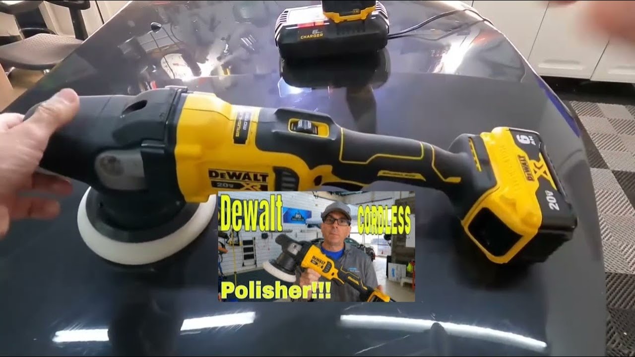 Надёжный, как танк! Беспроводная полировальная машина Dewalt с переменной скоростью вращения!