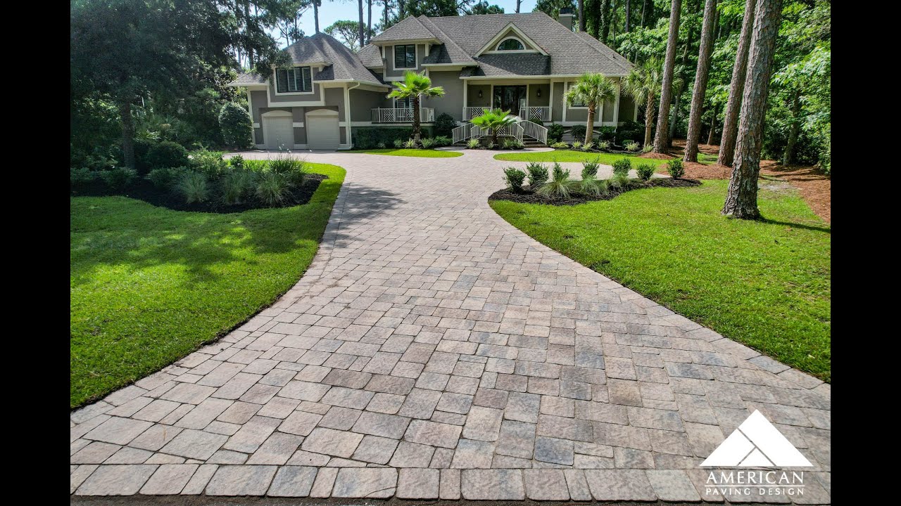 Cobble Stone Paver Driveway Installation - Hilton Head Island SC