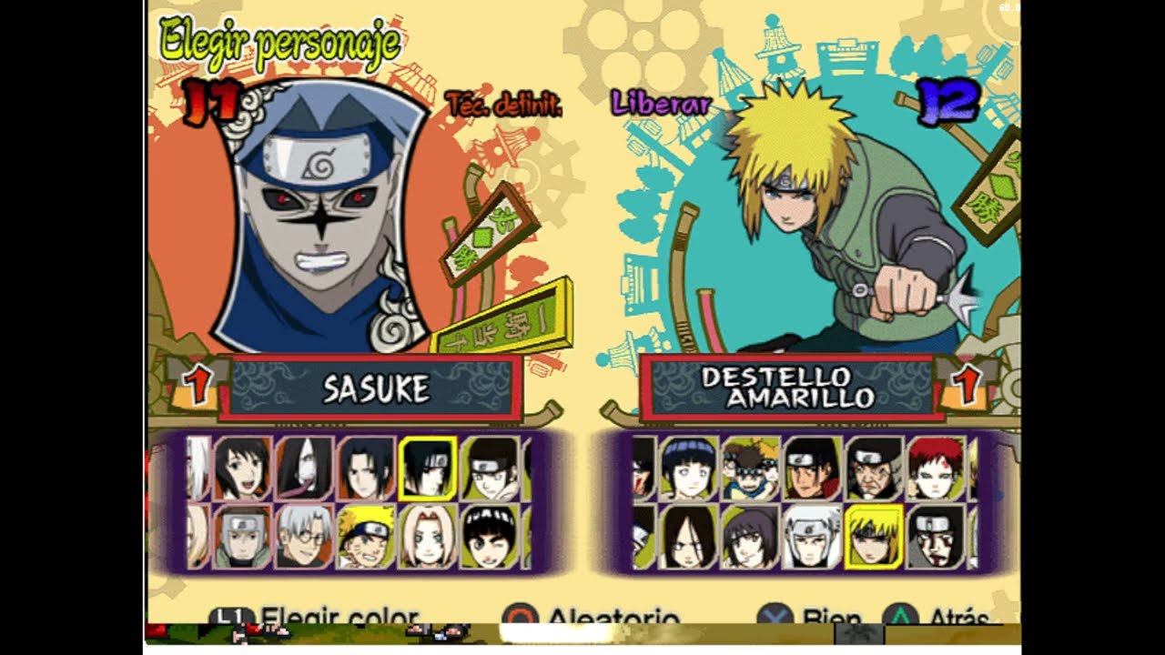 Naruto Shippuden Ultimate Ninja 5 (Mugen) ALL CHARACTERS Longplay 5/21