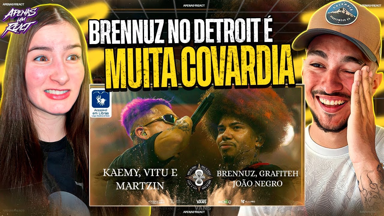 Apenas um react | BRENNUZ, GRAFITEH E JOÃO NEGRO X KAEMY, MARTZIN E VITU | SEGUNDA FASE | BDA 8 ANOS