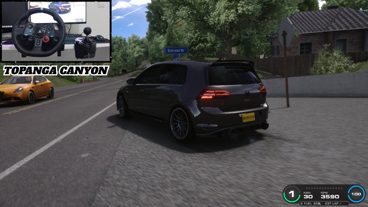 ASSETTO CORSA - TOPANGA CANYON - VOLKSWAGEN GOLF 7.5 GTİ CS STAGE 3 | LOGITECH G29