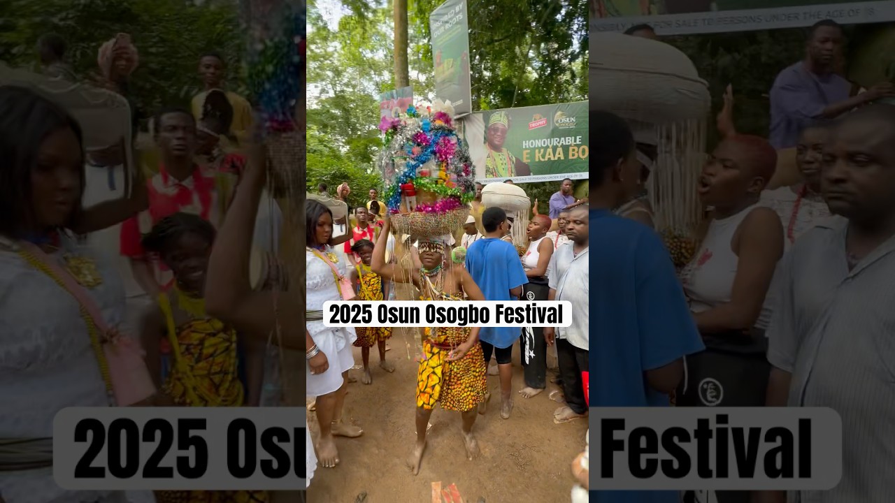 The 2025 Osun Osogbo Festival. #osogbo #osun #naija #nigeria