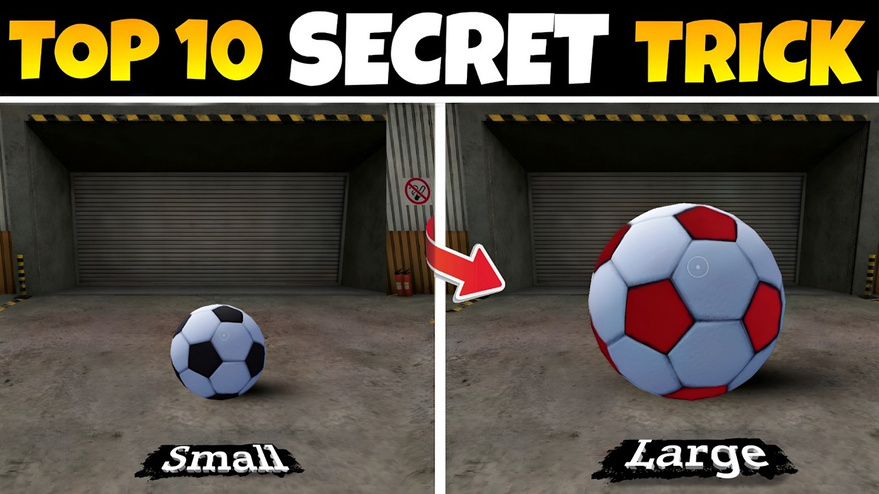 SMALL&rarr;LARGE Football In This Way 🤯 || Free Fire New Tips And Tricks In New Update |
