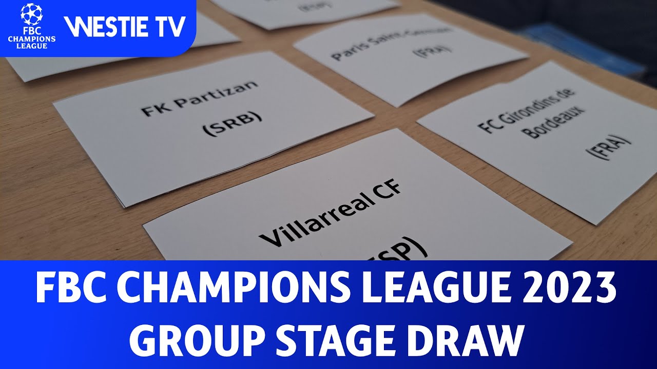 FBC Champions League 2023 | Group Stage Draw