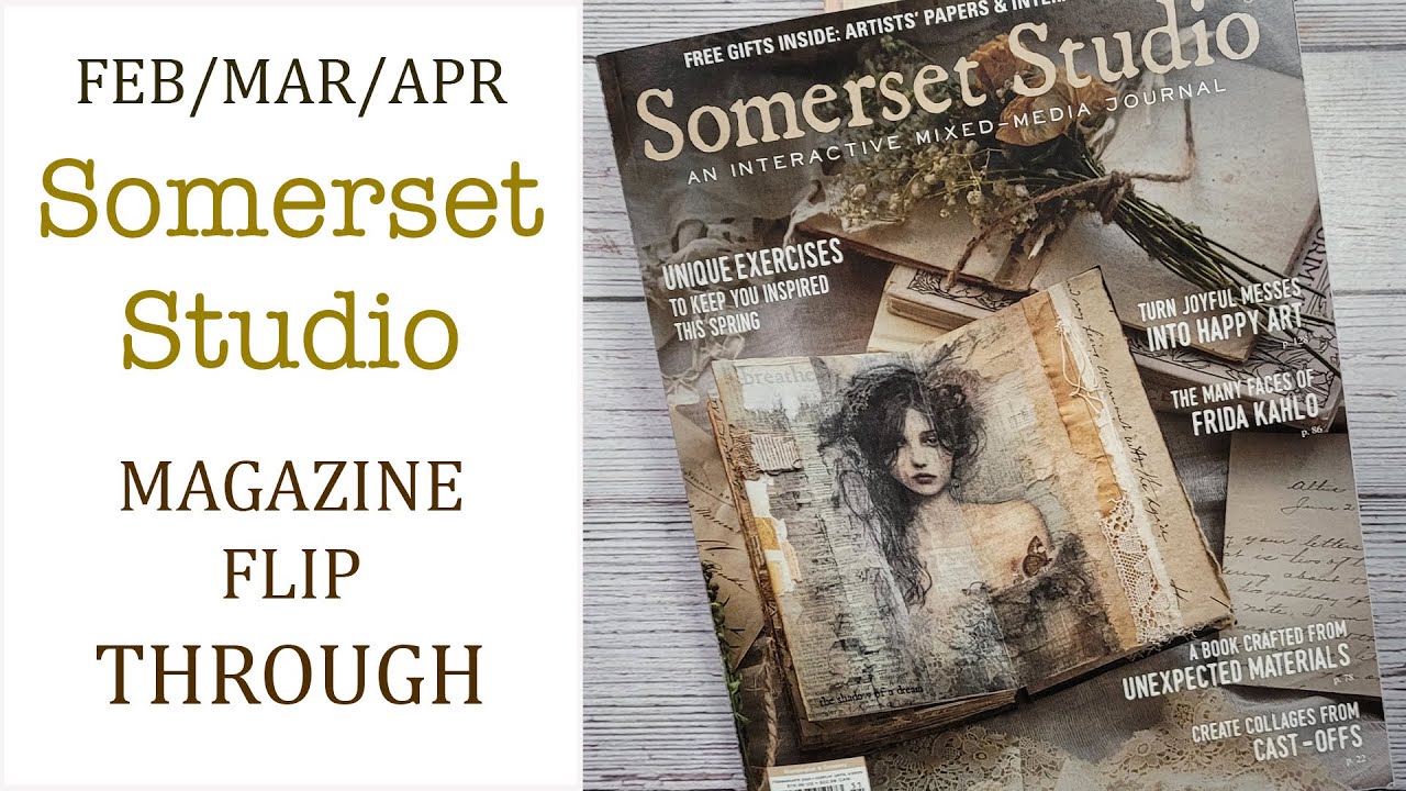 Somerset Studio Magazine Art Book / Flip Through