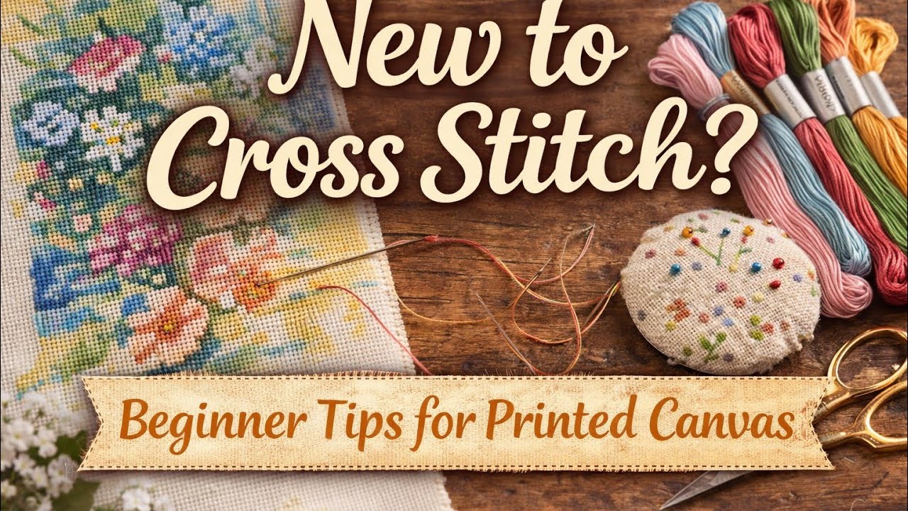 New to Cross Stitch? Where to Start | Beginner Tips for Printed Canvas