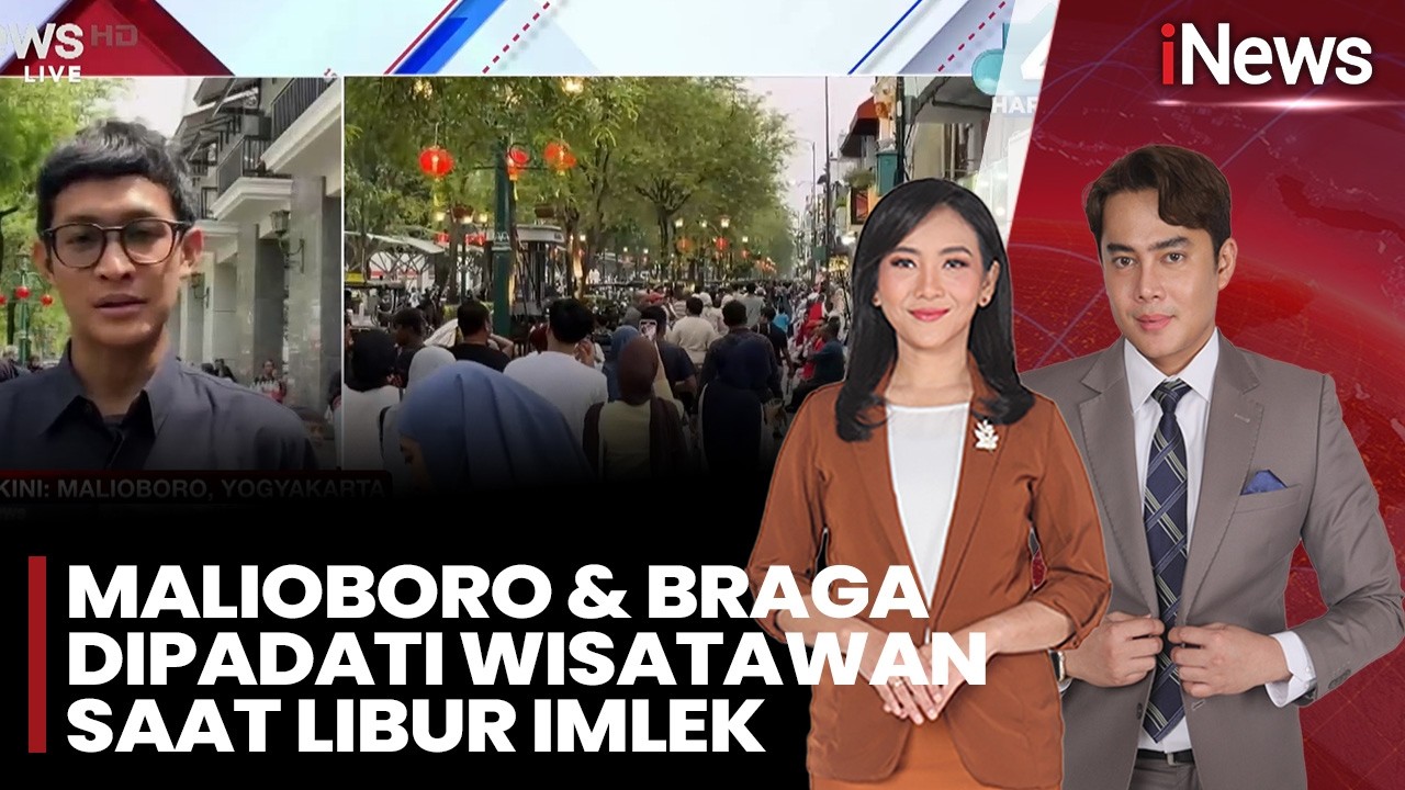 Libur Imlek, Wisatawan Serbu Malioboro dan Braga Bandung |iNews Siang (15/02)