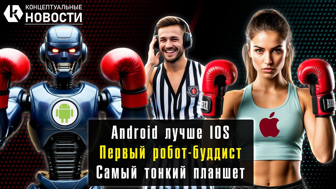 Самый тонкий планшет | Android лучше IOS | Первый робот-буддист
