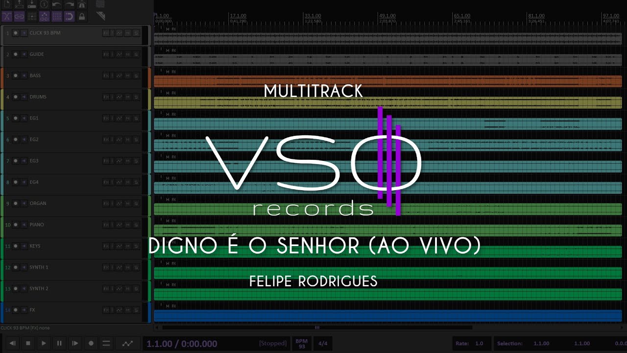 MULTITRACK - Digno É o Senhor - Felipe Rodrigues (Ao Vivo)